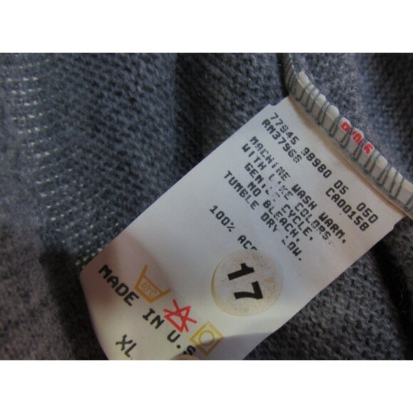 Vintage Jantzen Men’s Gray Button Up Cardigan Sweater 1X Big Made In USA - Picture 9 of 14